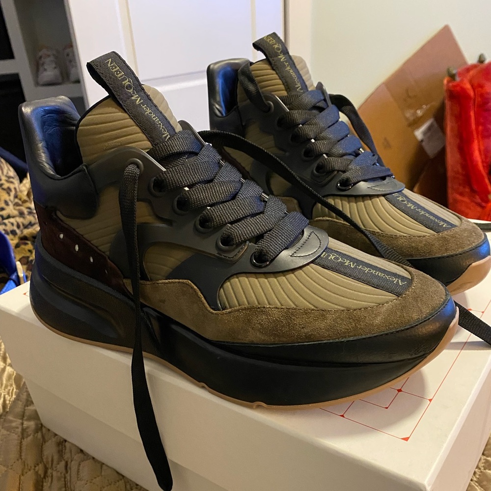 Alexander McQueen Mixed media Runner so 42